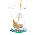 Cupă din sticlă cu perete dublu borosilicat rezistent la căldură